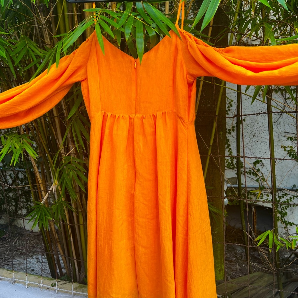 Orange vintage dress